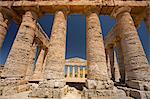 Columns of the Temple of Segesta in Sicily.