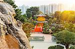 Pagoda and pavilion, Nan Lian Garden, Diamond Hill, Hong Kong, China