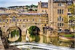 Pulteney Bridge over the River Avon, Bath, Somerset, England, United Kingdom