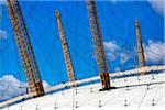 Close-up of Roof of O2 Arena, North Greenwich, London, England, United Kingdom