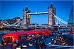 The Scoop and Tower Bridge, London, England, United Kingdom