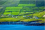 Scenic, coastal view of St Finian's Bay, along the Skellig Coast on the Ring of Kerry, County Kerry, Ireland