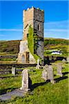 Old Church outside of Kightstown, Valentia Island along the Skellig Coast on the Ring of Kerry, County Kerry, Ireland