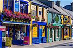 Colorful buildings and street scene, Caherciveen, along the Skellig Coast on the Ring of Kerry, County Kerry, Ireland