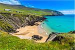 Scenic, coastal overview, Slea Head, Slea Head Drive, Dingle Peninsula, County Kerry, Ireland