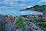 Sandy beach with Granite Stones, Horseshoe Bay, Bowen, Queensland, Australia