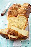 Sliced yeast braid bread