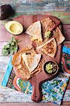 Quesadillas with guacamole (Mexico)