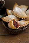 Empanadas with guava and icing sugar (Caribbean)