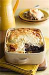 Lamb and potato bake with a Béchamel crust