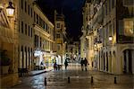 People strolling at night by the Spianada in Kerkyra, Corfu Town, Corfu, Greek Islands, Greece, Europe