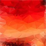 Light orange red abstract polygonal background. Vector mosaik