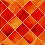 Abstract Geometric colorful background. Light orange red polygonal pattern. Vector mosaik