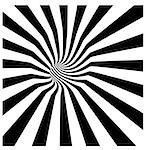 tunnel vortex in concentric black and white stripes