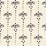 Indian style seamless pattern with ethnic flowers. Background for textile or wrapping paper.