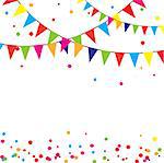vector illustration of celebration background with bunting