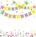 vector illustration of bunting background