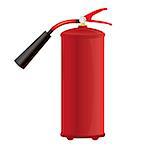 Red Fire extinguisher Isolated vector illustration