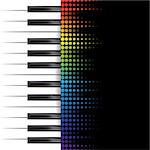 poster background template. Music piano keyboard. Can be used as poster element or icon. Vector illustration