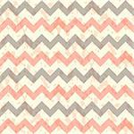 vector Seamless chevron pattern on linen turquoise canvas background. Vintage rustic burlap zigzag