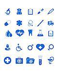Vector illustration of a medical icons set