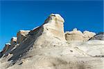 White Rock formation near the sea of Sarakiniko area at Milos island, Greece