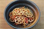 Sauteed lotus root