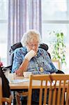 Senior woman sitting