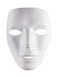Mask for drama isolated on white background
