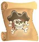 Pirate scroll theme image 3 - eps10 vector illustration.