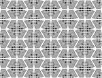 Design seamless monochrome checked hexagon pattern. Abstract grid textured background. Vector art