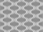 Design seamless monochrome hexagon geometric pattern. Abstract grid textured background. Vector art. No gradient