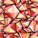 Seamless vivid abstract pattern polygons on a black background