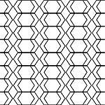 Design seamless monochrome geometric pattern. Abstract zigzag background. Vector art