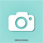 Photo icon vector design flat