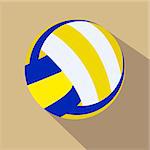 Volleyball. Single color flat icon. Vector illustration. Eps 10