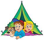 Camping theme image 1 - eps10 vector illustration.