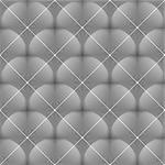 Design seamless monochrome geometric pattern. Abstract lines textured background. Vector art. No gradient