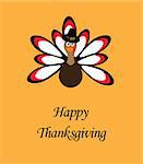 vector illustration of a thanksgiving turkey