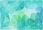 abstract teal low poly background, vector design element