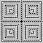 Design seamless monochrome square pattern. Abstract textured background. Vector art. No gradient