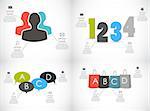 Collection of Infographic Templates for Business Vector Illustration EPS10