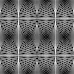 Design seamless ellipse geometric pattern. Abstract monochrome waving lines background. Vector art. No gradient