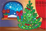 Christmas tree topic image 3 - eps10 vector illustration.