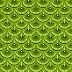 Seamless green shiny river fish scales. Dragon scale. Brilliant background for design. Vector illustration eps 10