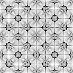 Design seamless monochrome flower pattern. Abstract lines textured background. Vector art. No gradient
