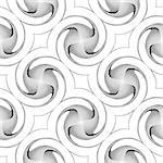 Design seamless monochrome twirl movement background. Abstract decorative pattern. Vector art. No gradient