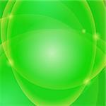 Abstract Light Green Pattern. Green Blurred Wave Background.