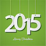 Happy new year 2015 creative greeting card design