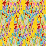Abstract seamless pattern with multi-colored waves.  Wavy background.